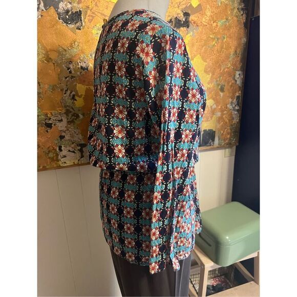 Persaman New York Gorgeous Beaded Drawstring Waist Cotton Boho Tunic M - Picture 5 of 11